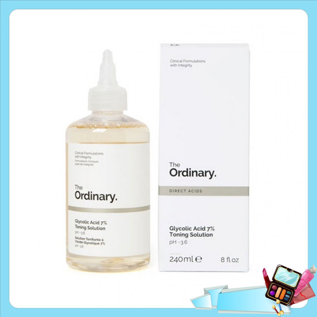 Toner tẩy da chết làm sạch Glycolic Acid 7% Toning Solution - The Ordinary ღᏠᎮ