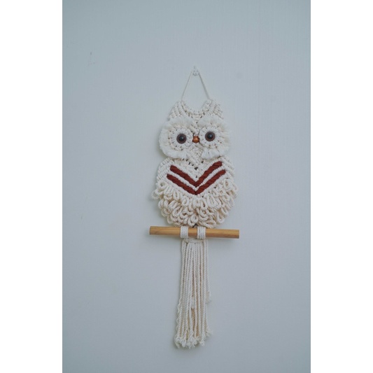 Cú Mèo Macrame Trang Trí