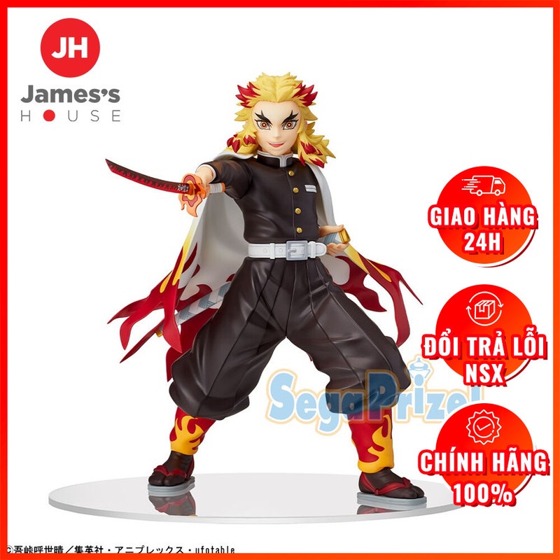 Mô Hình Figure Chính Hãng Anime Thanh Gươm Diệt Quỷ, Kimetsu no Yaiba - Rengoku Kyoujurou - SPM Figure, SEGA, chính hãng