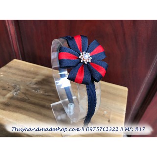 Bờm tóc xinh kẻ gucci cho bé