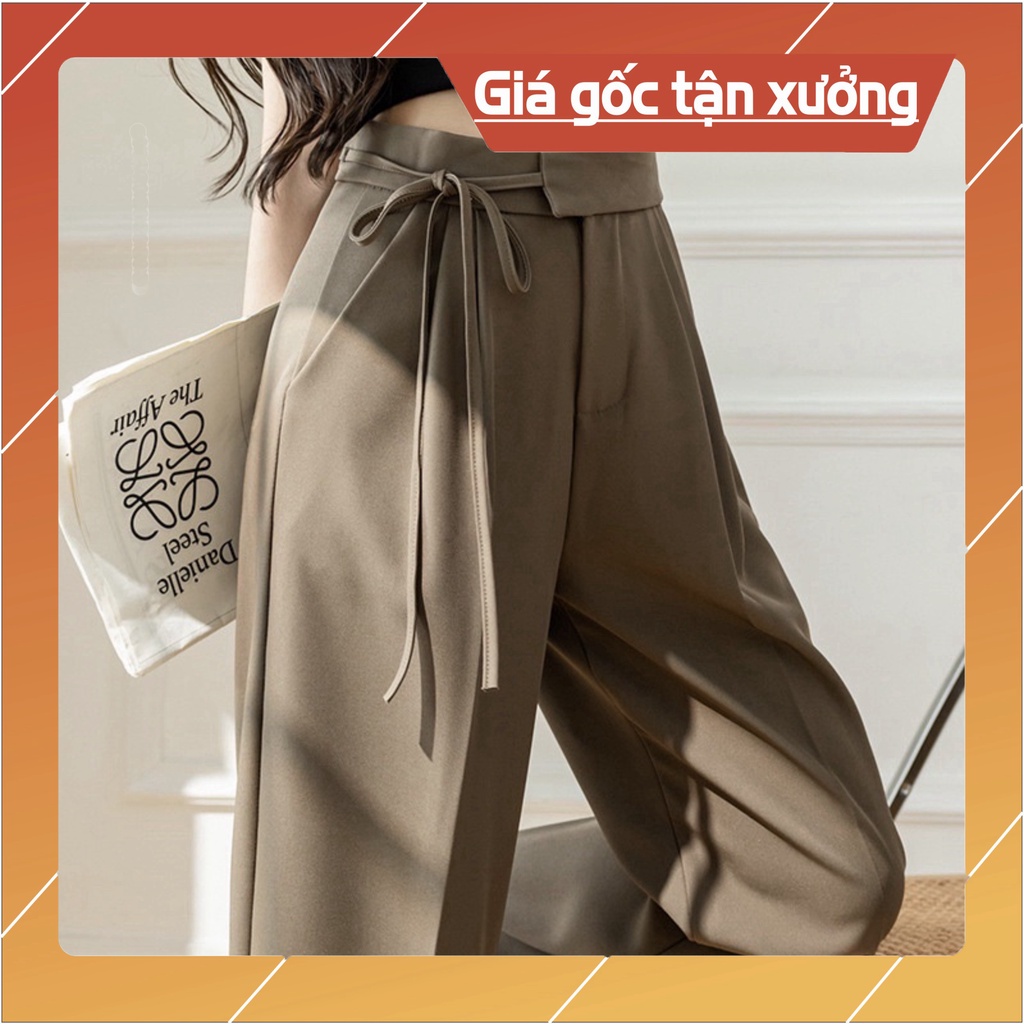 Quần Ống Rộng Cạp Cao Phong Cách Hàn Quốc Dáng Mới_003