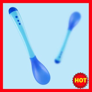 [HOT] Thìa ăn dặm cảm ứng nhiệt đổi màu thông minh báo nóng cho bé trai bé gái