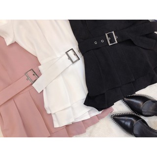 Áo Peplum kèm đai eo