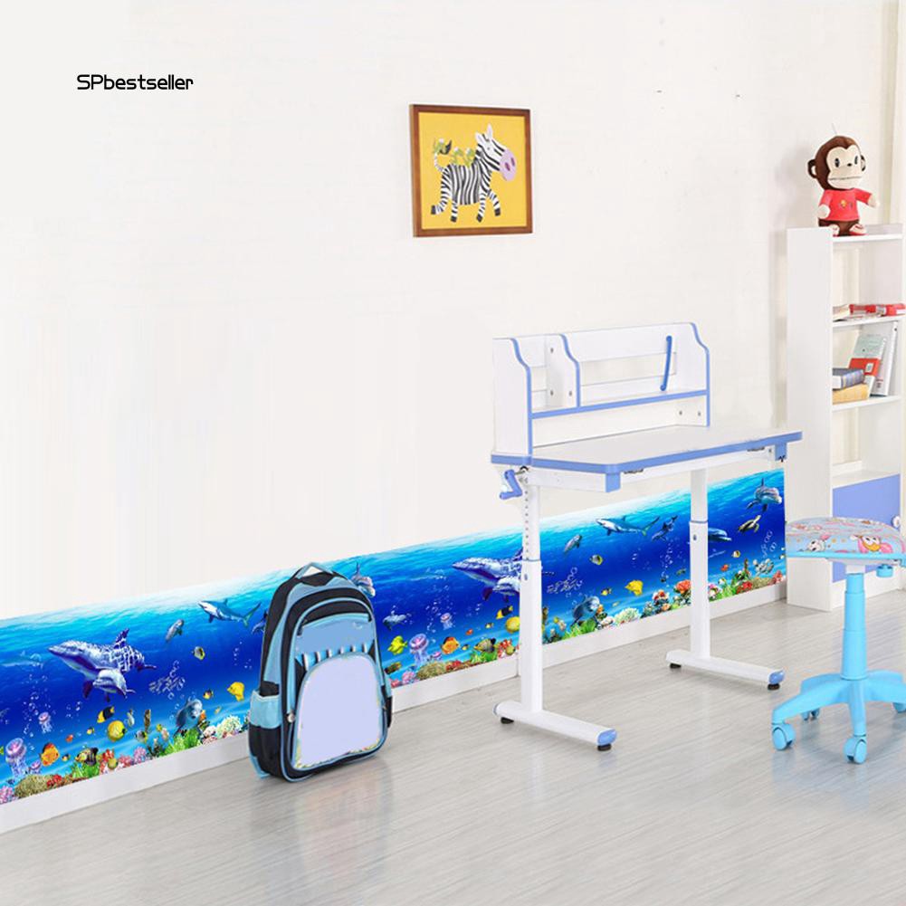 Hình dán tường họa tiết thế giới đại dương trang trí phòng đa dụng