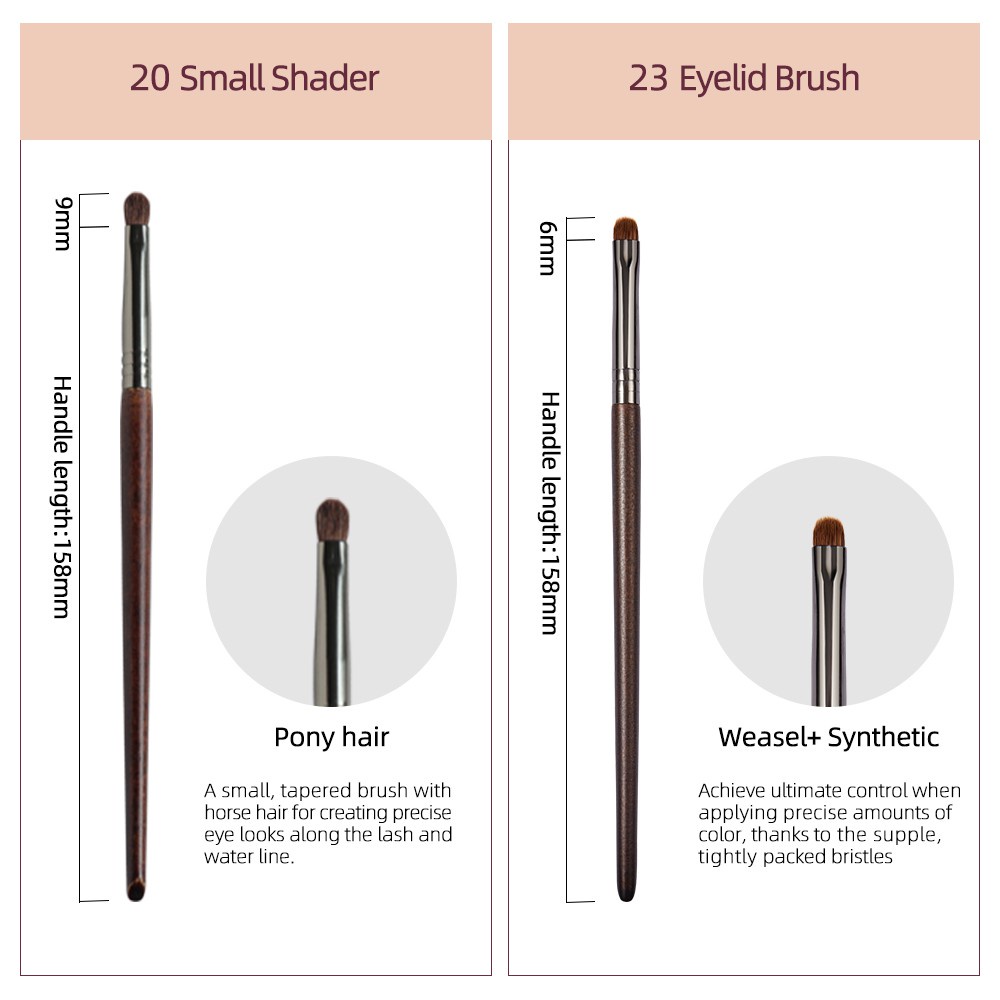 Set 2 cây cọ trang điểm OVW XQ2023 tiện dụng