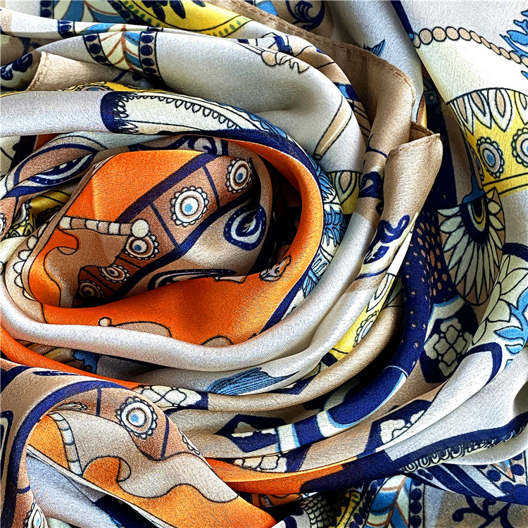 Khăn Choàng Vuông 90x90cm Thời Trang Hàn Quốc Cho Nữ