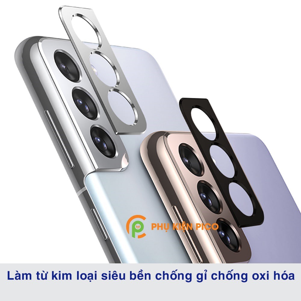 Dán camera Samsung S21 Plus khung kim loại bảo vệ an toàn camera sau - Ốp viền camera Samsung Galaxy S21 Plus
