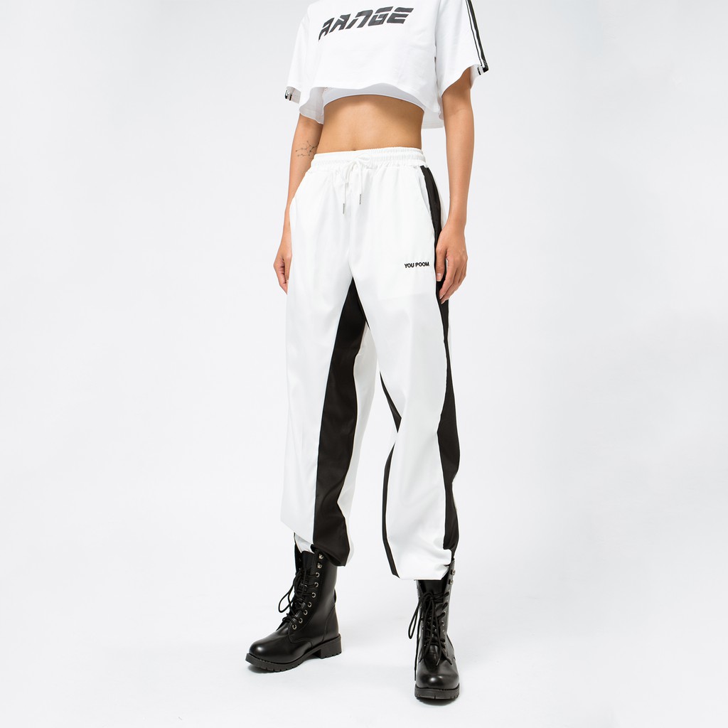QUẦN JOGGER BASIC TRẮNG SỌC ĐEN CHỮ YOU BOOM | BigBuy360 - bigbuy360.vn