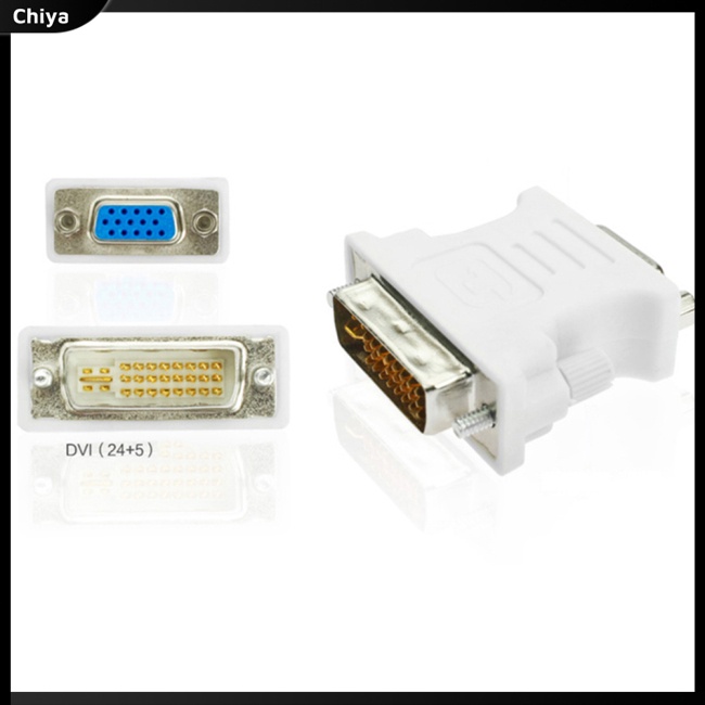 Đầu Chuyển Đổi Dvi-I 24 + 5 Pin Dvi Sang Vga Chuyên Dụng Cho Pc Laptop