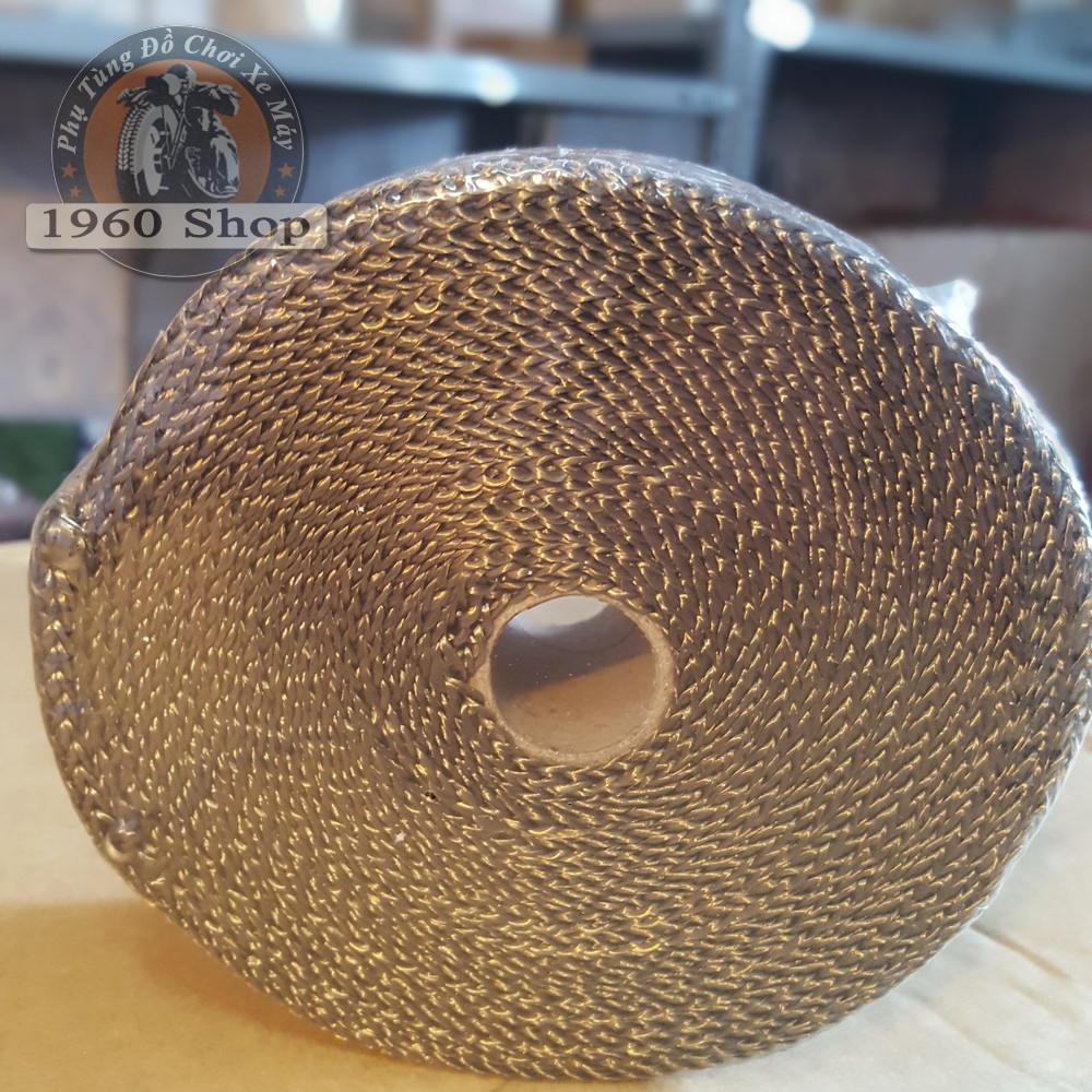 Dây vải bố thủy tinh quấn cổ pô xe máy Harley Cafe Racer Tracker Chopper Bobber CG125 SU GN125 CD 67 WIN Honda Yamaha