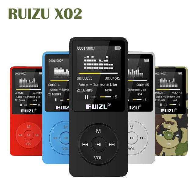 Máy nghe nhạc chất lượng cao Ruizu X02,hàng chuẩn giá đẹp (8GB tặng tai nghe hifi )