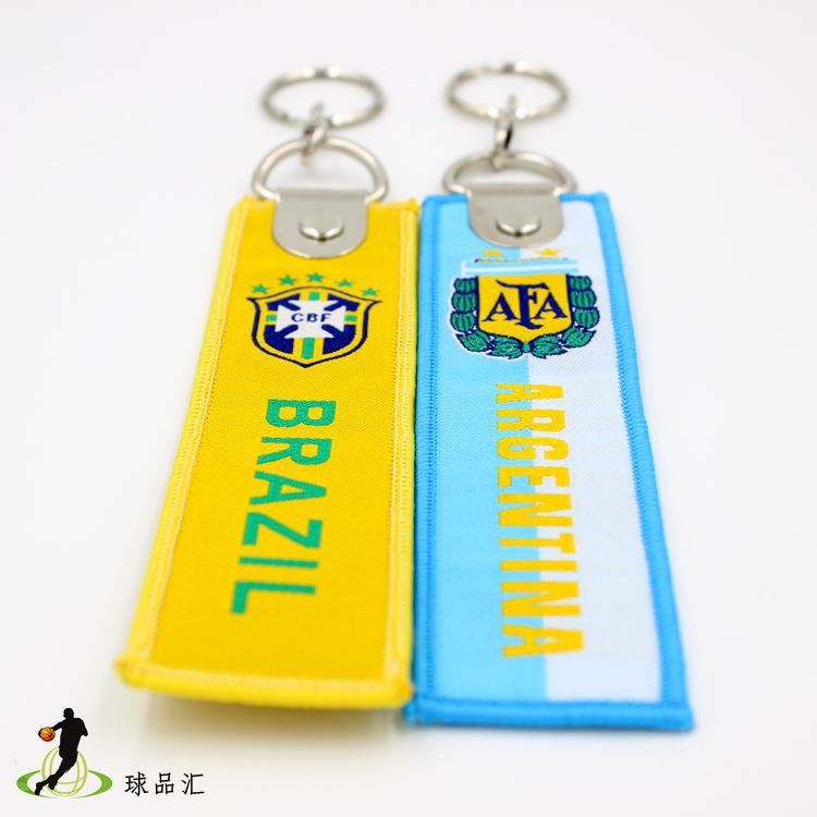 Móc Khóa Vải Bện Hình Logo Câu Lạc Bộ Bóng Đá Real Madrid/ Liverpool