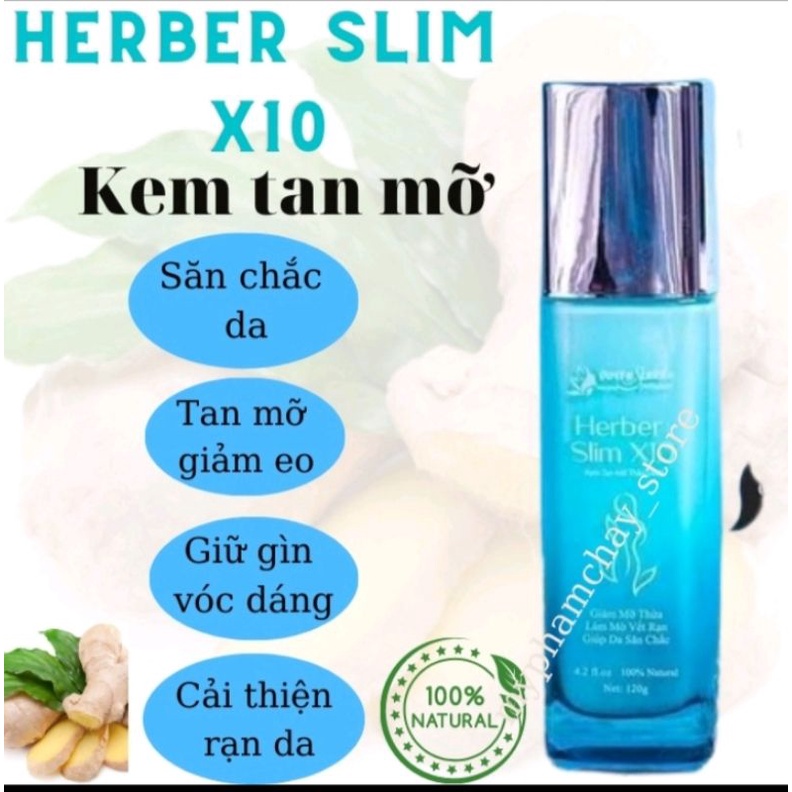 Kem tan mỡ thảo dược Heber Slim x 10 - công nghệ Nano x10 đột phá-đốt tan mỡ bụng