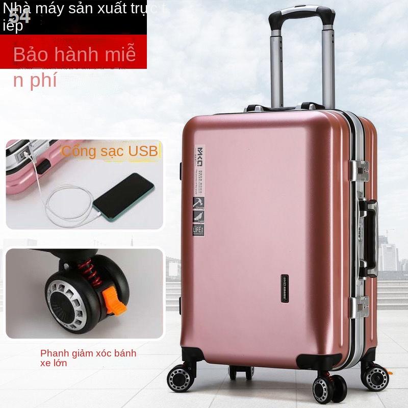 （Hộp kéo）Meikaiqi tinh khiết PC retro vali khung nhôm nữ vỏ xe đẩy nam hộp mật khẩu 20 inch 24