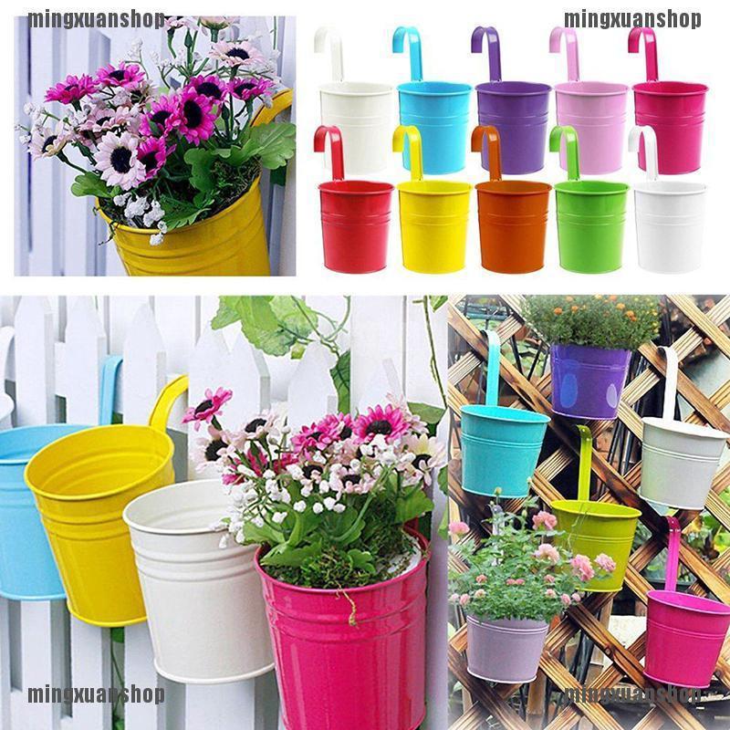 Chậu Hoa Treo Ban Công Bằng Kim Loại Dễ Thương