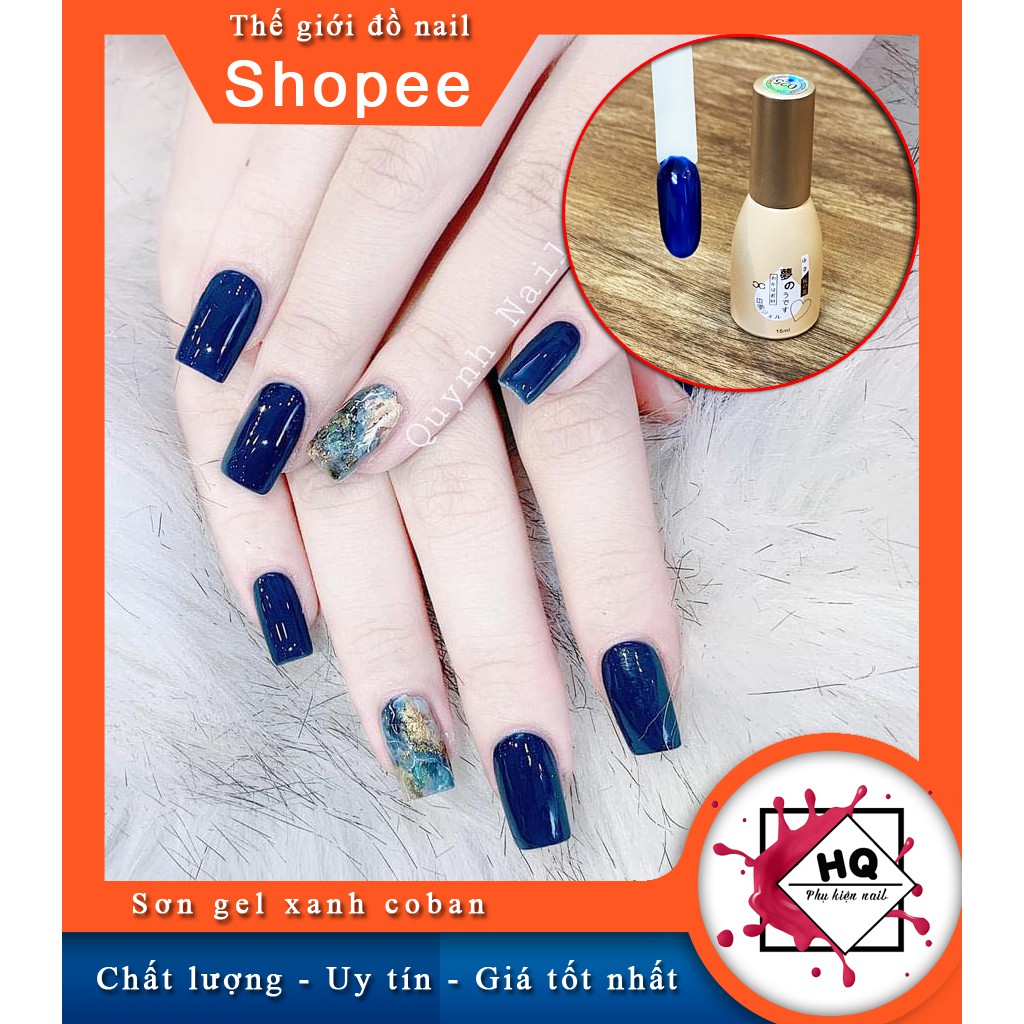 Sơn gel xanh coban Nhật màu HOT cho năm 2021