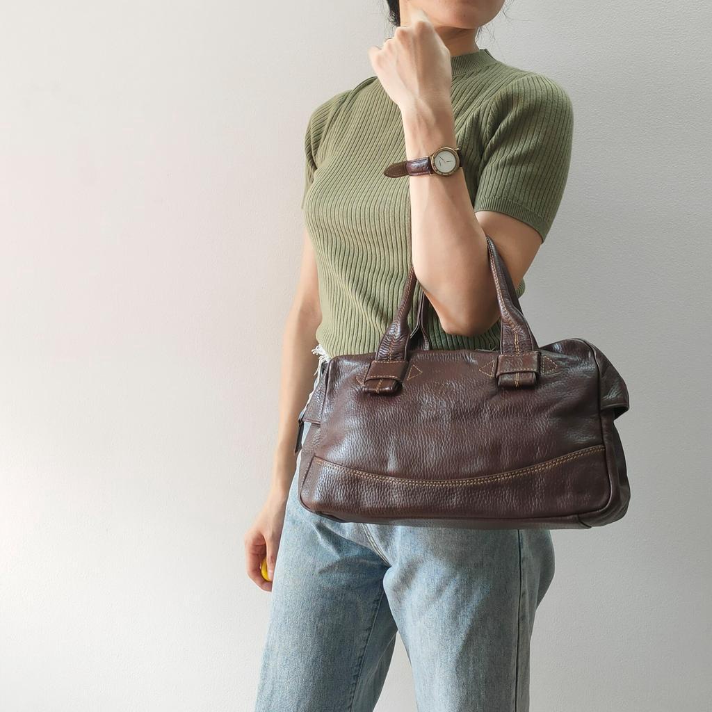 Túi xách tay da thật secondhand Đồ Si Bon TD591