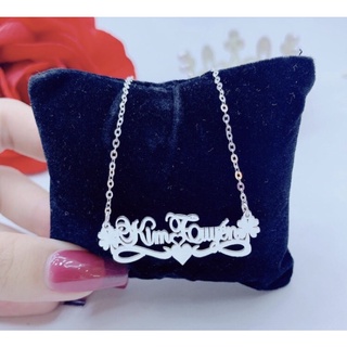 Dây mặt khắc tên cho bé ,bạc s99