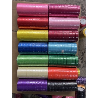 1 lốc ruy băng lụa trơn màu