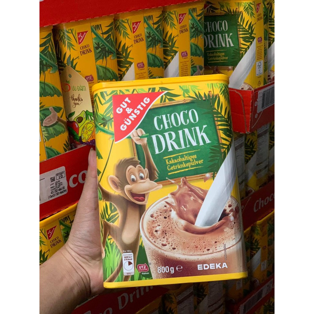 Bột cacao pha sữa CHOCO DRINK Đức - 800g