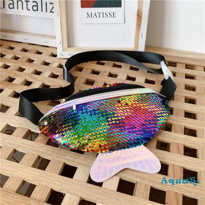 Túi đeo thắt lưng đính sequin lấp lánh dành cho các bé