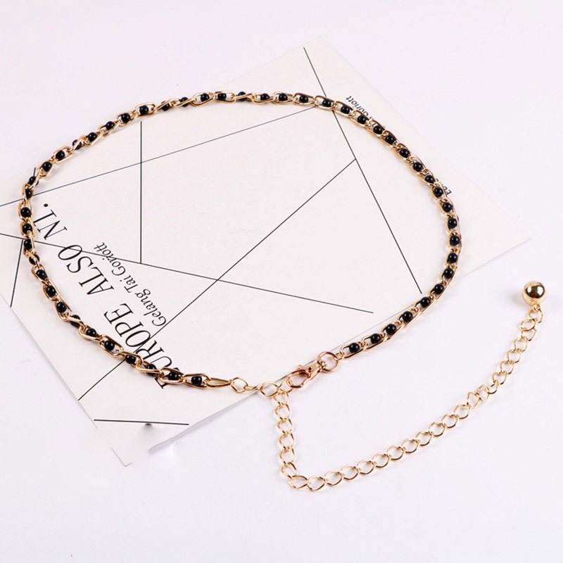 Dây thắt lưng nữ đính ngọc trai sang trọng