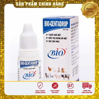 Dung dịch Nhỏ Mắt Chó Mèo - Bio Gentadrop 10ml
