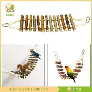 Đồ chơi cầu thang leo trèo bằng gỗ vui nhộn cho vẹt / chuột hamster