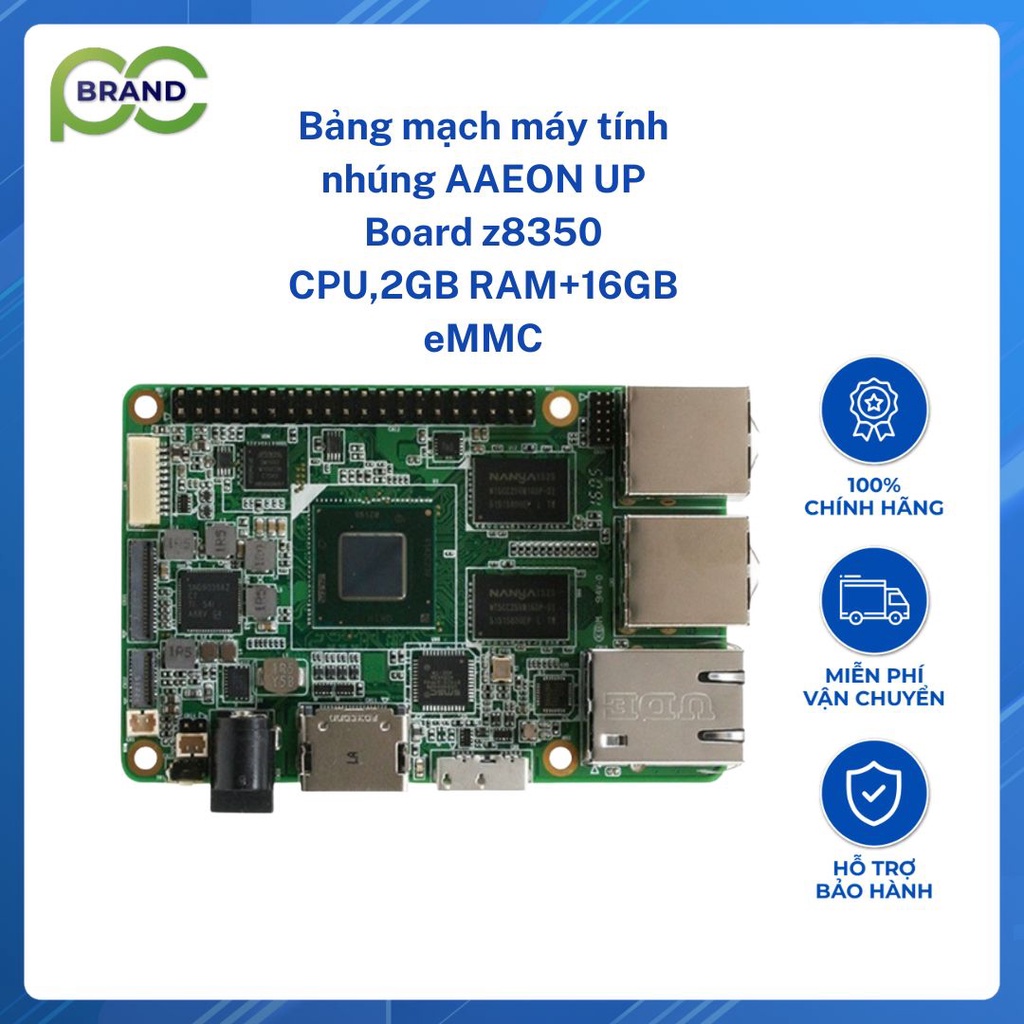 Bảng mạch máy tính AAEON UP Board z8350 CPU,2GB RAM+16GB eMMC - Brand PC