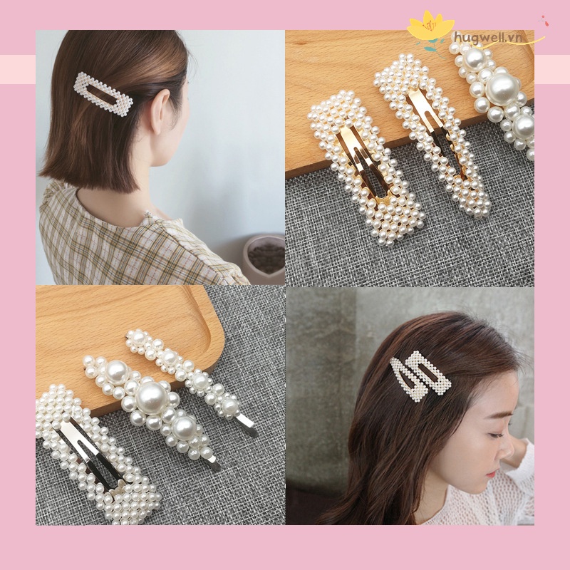 Kẹp tóc nữ giả ngọc trai đẹp