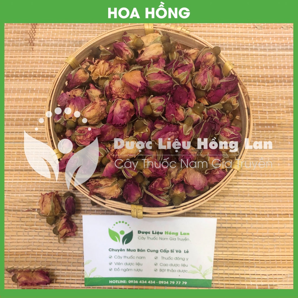 Trà HOA HỒNG loại 1 sấy khô đóng gói 100g - congtyduoclieuhonglan