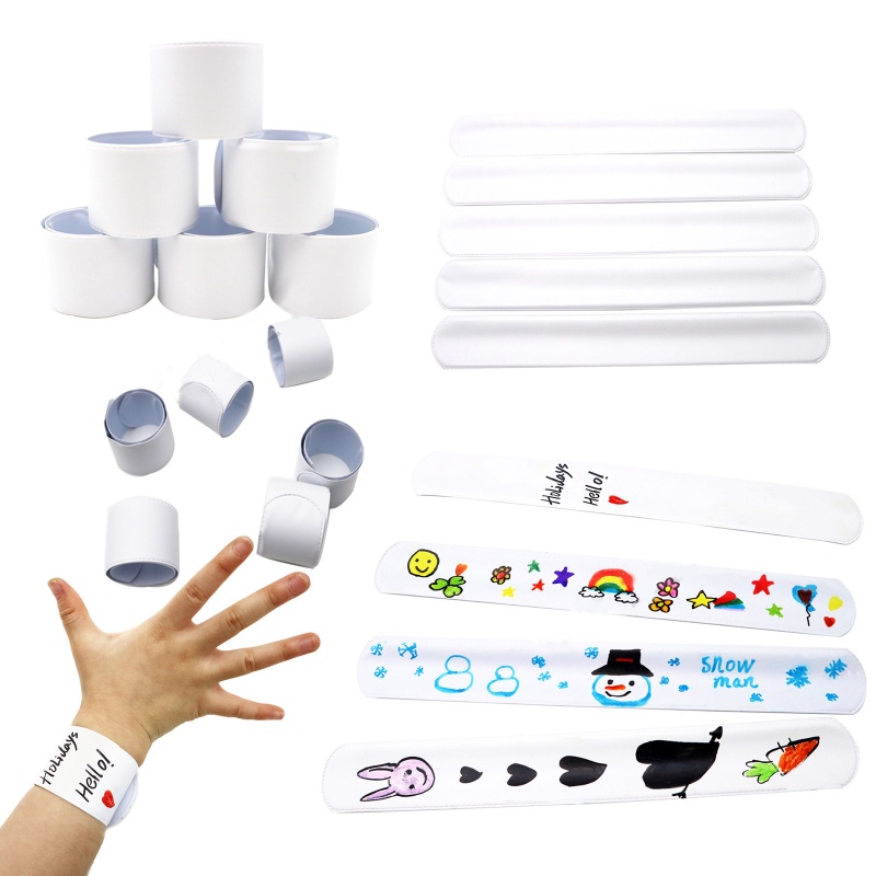Set 30 Vòng Đeo Tay Màu Trắng Dùng Làm Đồ Chơi / Trang Trí Tiệc DIY
