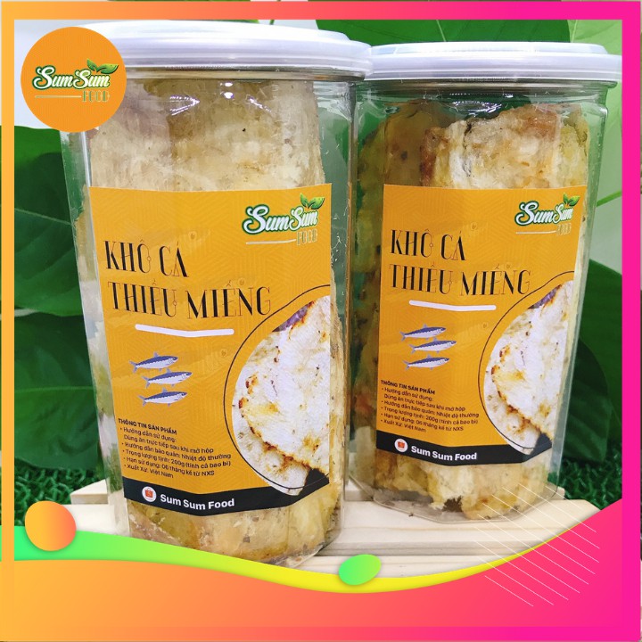 Khô Cá Thiều Miếng Lon Pet 200g 🦈Sạch Chất Lượng 🦈 Khô Cá Thiều Nguyên Chất 100% và Không Phẩm Màu Hóa Chất