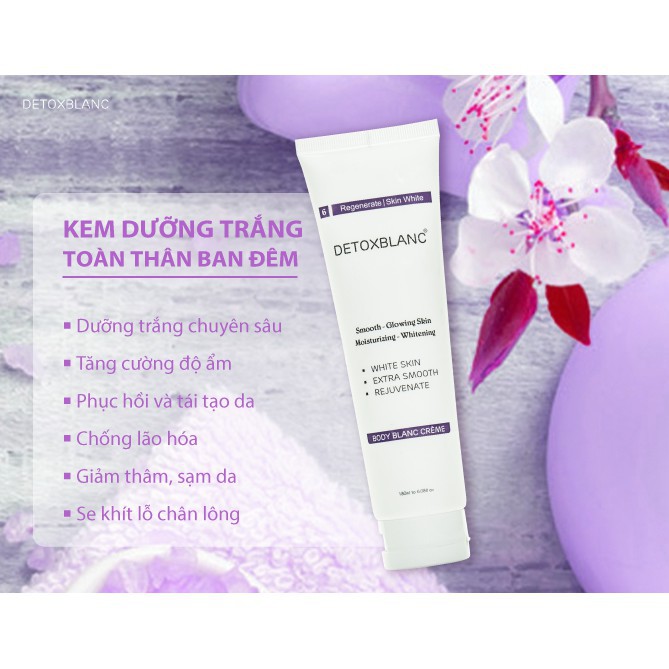 Kem dưỡng thể ban đêm Detox blanc