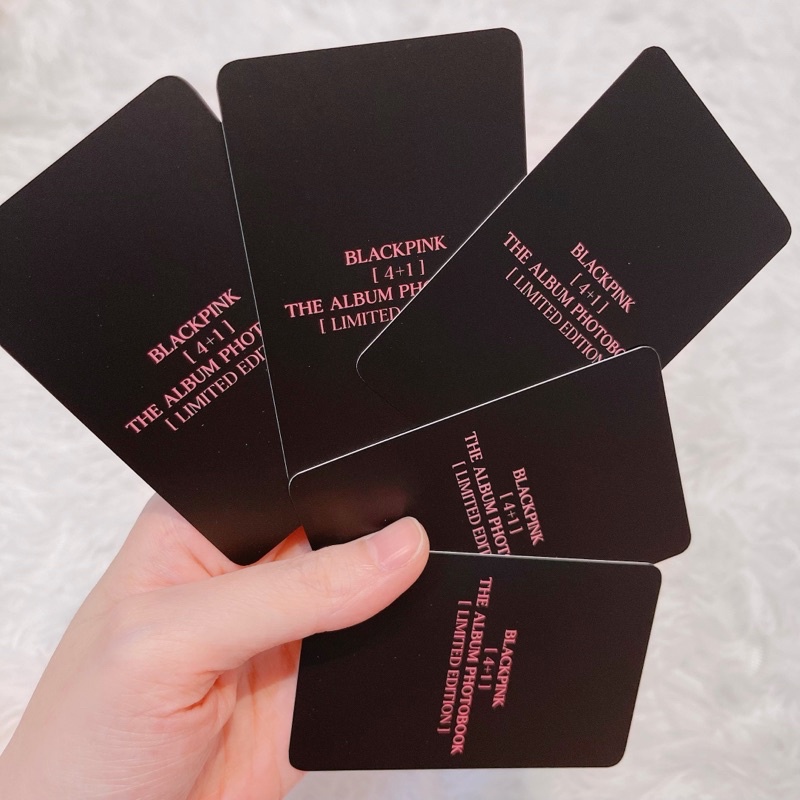 Ảnh card BLACKPINK photocard Rosé Jennie Jisoo Lisa chính hãng