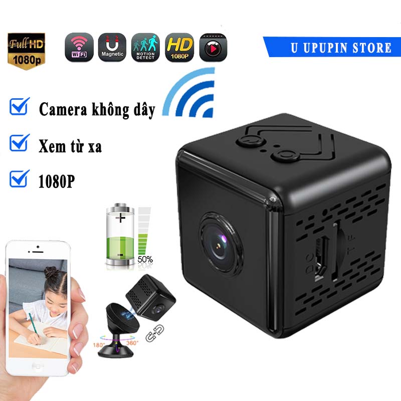 Camera mini không dây 1080P an ninh trong nhà gia đình giám sám sát camera chông trộm