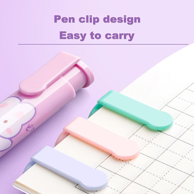 Cục Tẩy Cao Su Mềm Mại / Lõi Cao Su Dạng Nhấn Chỉnh Sửa Hình Hoạt Hình Có Thể Thu Gọn Cho Trẻ Em