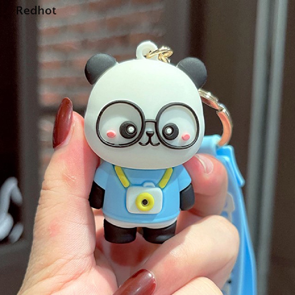 Móc Khóa Hình Gấu Trúc 3D Dễ Thương