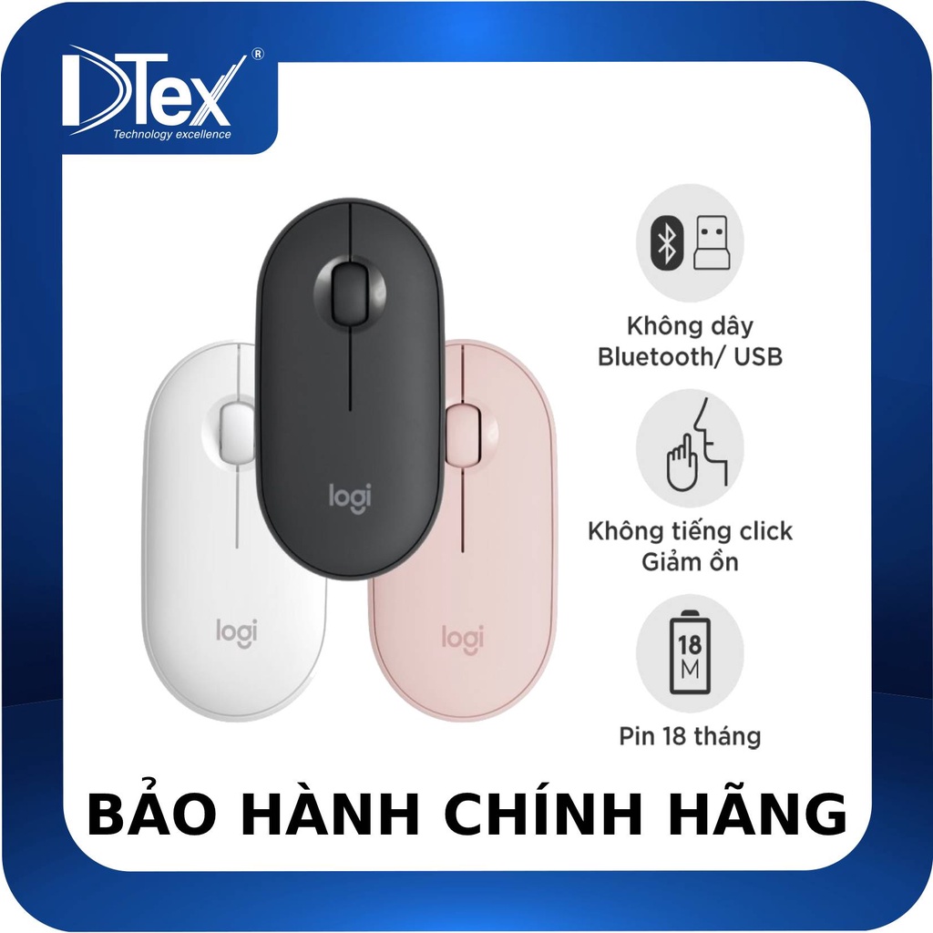 Chuột vi tính không dây Logitech Pebble M350 - HÀNG CHÍNH HÃNG
