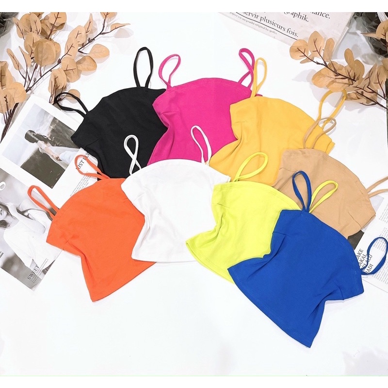 Áo 2 dây kiểu nhíu ngực