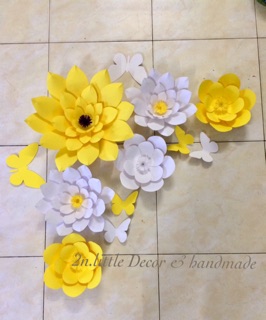 Set hoa giấy backdrop