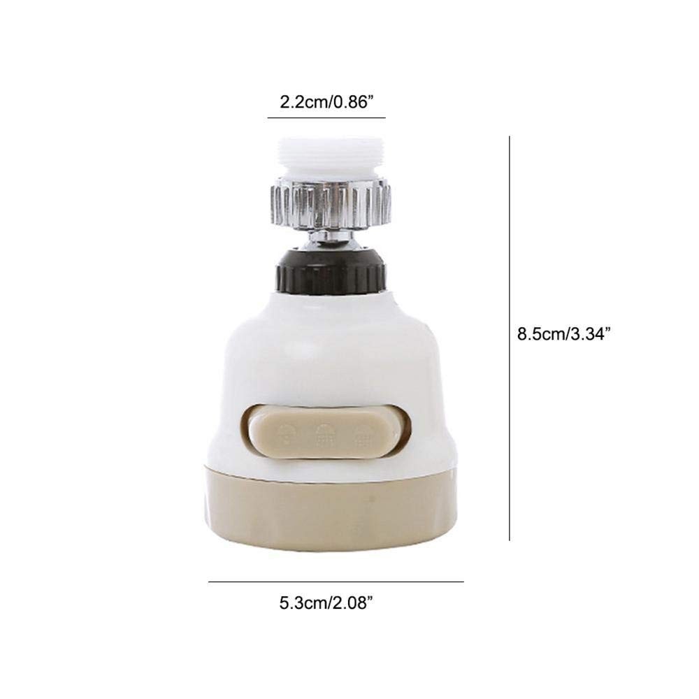 Đầu vòi phun nước xoay 360 độ bền bỉ 3 chế độ phun nước gắn bồn rửa chống văng nước tiết kiệm hiệu quả