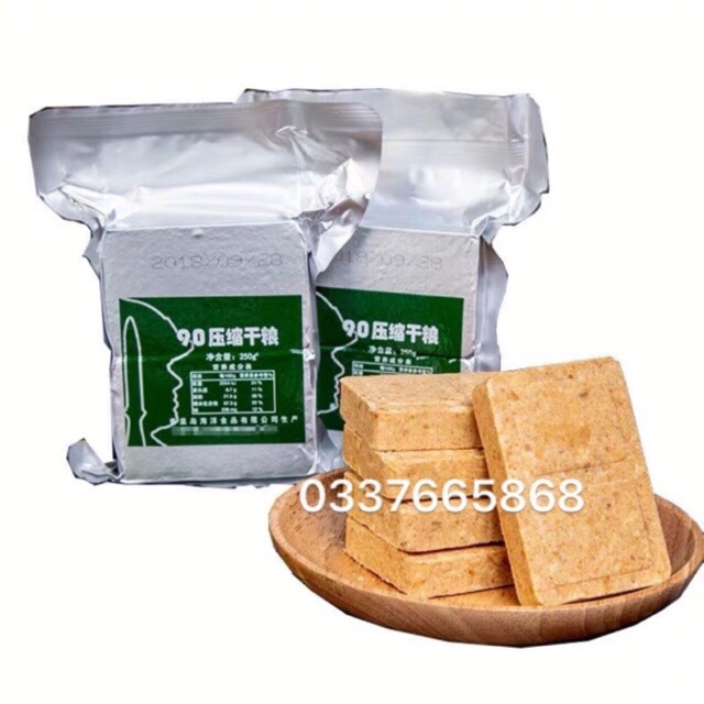 1KG LƯƠNG KHÔ QUÂN ĐỘI THÙNG SẮT