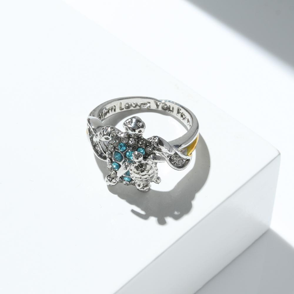 Nhẫn Hình Rùa Biển Độc Đáo Thời Trang Làm Quà Tặng Ngày Của Mẹ|Áo Thun In Chữ Mom Loves You Forever