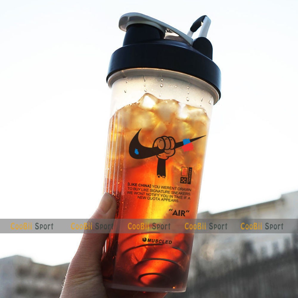 Bình đựng nước Jordan 650ML dành cho văn phòng, gym, chạy bộ [CooBii Sport]