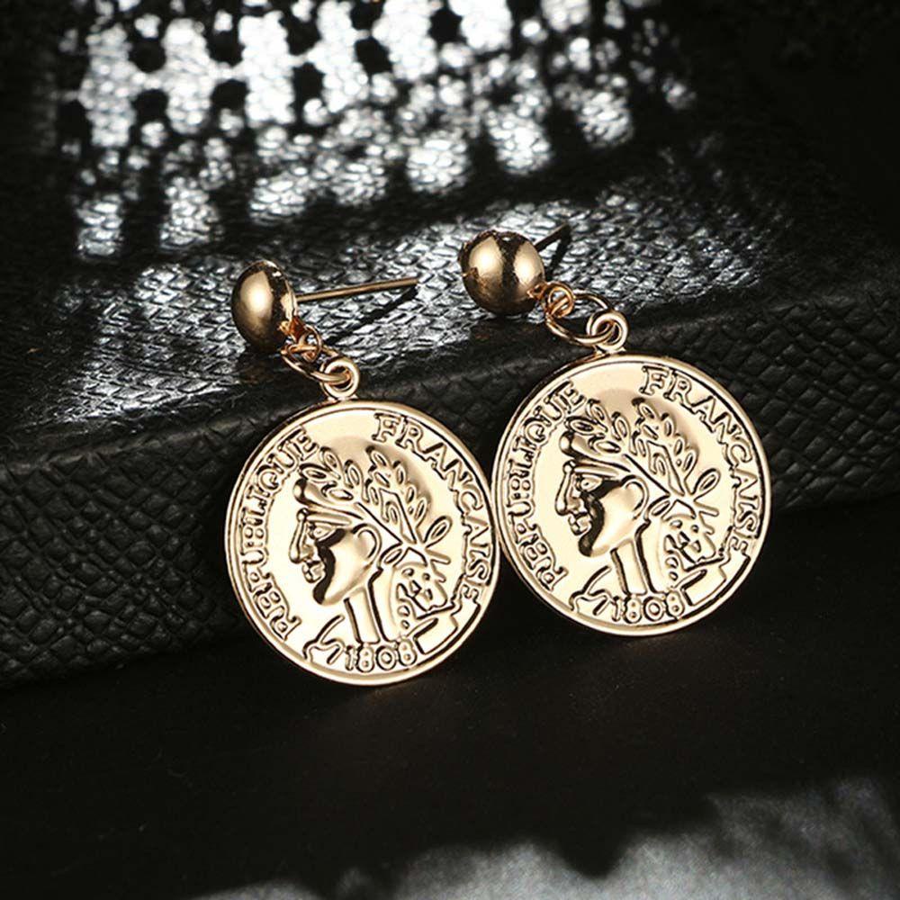 EXPEN Bông Tai Kim Loại Dạng Dài Nhiều Màu Sắc Phong Cách Punk Cổ Điển