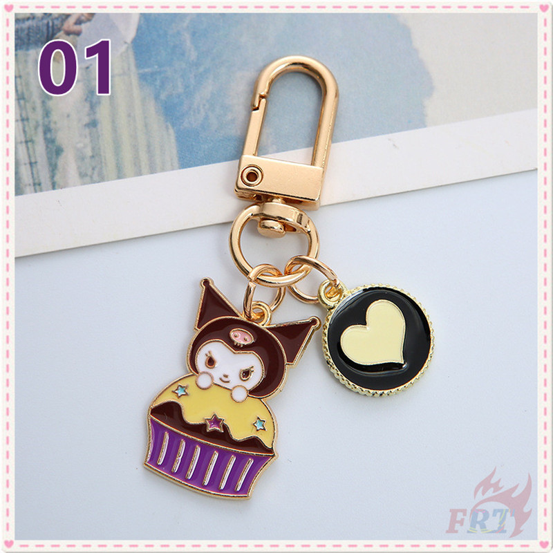 Móc chìa khoá trang trí hình nhân vật Melody/Kuromi/Pom Pom Purin/Cinnamoroll/Little Twin Stars