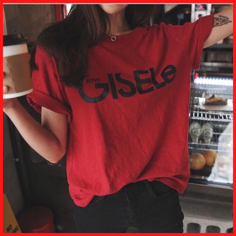 Áo Thun Nữ Tay Ngắn In GISELe DLX