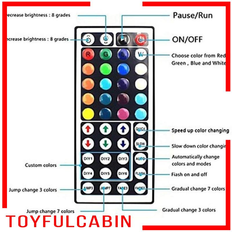 Dây đèn LED DC 12V 10m thay đổi màu sắc kèm remote điều khiển