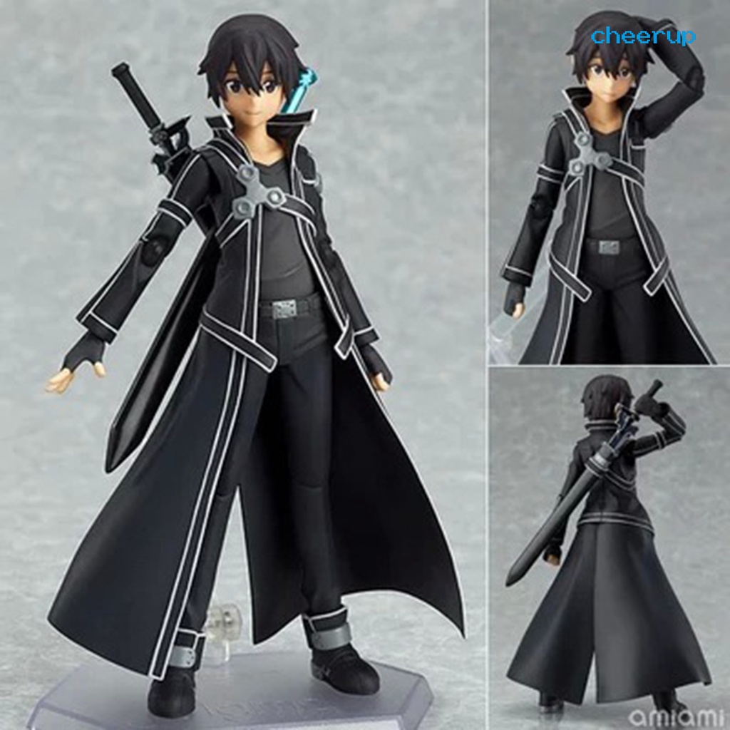 cpmx_Figure Model Anime Sword Art Online Action Asuna Kirito Kiriko Asada Shino PVC Cartoon Miniature Display Mold for Kids